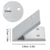 6 x Aluminium Angle Connectors, Aluminium Profile Connector, 45 Degree