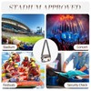 Aodotx Clear Bag for Stadium Events, 3 Pockets Clear Purse