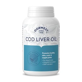 Dorwest Herbs Cod Liver Oil Capsules for Dogs and Cats 200 Capsules