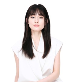 Rebecca Youth Partial Wig, 100% Human Hair, Fully Hand-planted, Hairpiece, 3D Air Sensation, Natural Composition, Small Face Effect, Medical Use, Conceals Gray Hair, Hair Thickening, Top Cover, Breathable, Clip Type, Fluffy Volume (2/Dark Brown)