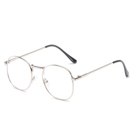 Fuisetaea Metal Frame Bifocal Reading Glasses +2.00 Men Women Retro Bifocal Readers Glasses
