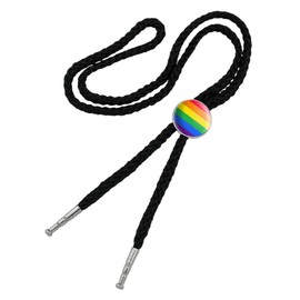GRAPHICS & MORE Rainbow Pride Gay Lesbian Contemporary Western Southwest Cowboy Necktie Bow Bolo Tie