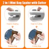 Mini Bag Sealer, 2 in 1 USB Rechargeable Bag Sealers