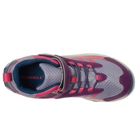 Merrell Moab Speed 2 MID Alternative Closure Waterproof Hiking Boot, Berry/Navy, 7 US Unisex Big Kid