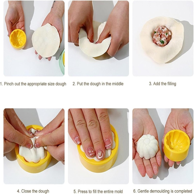 3 in 1 Dumpling Maker Machine, Dough Presser Dumpling Press