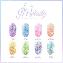 Diesel Aurora Queen Melody Glitter Gel Set of 8 types / 오로라퀸 멜로디 글리터젤 세트 8종