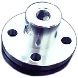 4mm Inner Dia Rigid Flange Coupling Aluminum Alloy Shaft Rigid Coupler Connector Motor Adapter Couplers Silver D22mm x L13mm