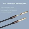 okcsc 3.5mm to 6.35mm Headphone Pure Copper Gold-Plated Jack Adapter