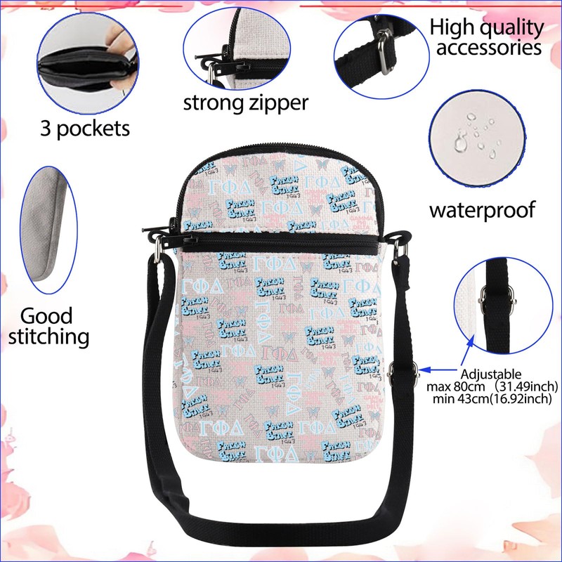 JYTAPP I AM Gifted Gamma P Delta Sorority Crossbody Bag