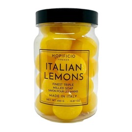 Generic Italian Lemons 18 pc Mini Hand Soap - Jar of Triple Milled Soaps 15.87 Oz - Made in Italy - Finest Lemon Scented Hand Soap Hand Wash, Yellow