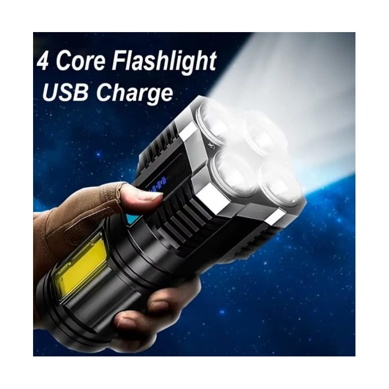 Voltstech Super Bright 4-LED Flashlights High Lumen, 1000LM Powerful Tactical
