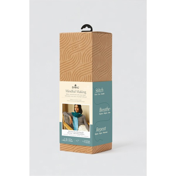 DMC Serene Scarf Mindful Making – Knitting Kit