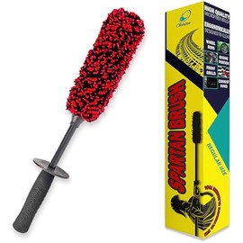 Premium Microfiber Wheel Brush | Soft Non-Metallic Rim Cleaner & Wheel Brush | 15 Inch Long Regular Size