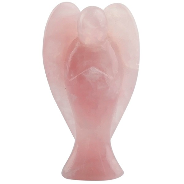 rockcloud Healing Crystal Gemstone Carved Pocket Crystal Guardian Angel Figurines 3 inch