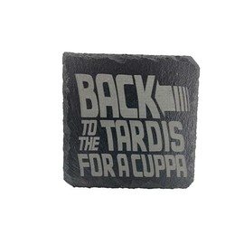 Back to the Tardis fo a Cuppa Coaster Gift Idea