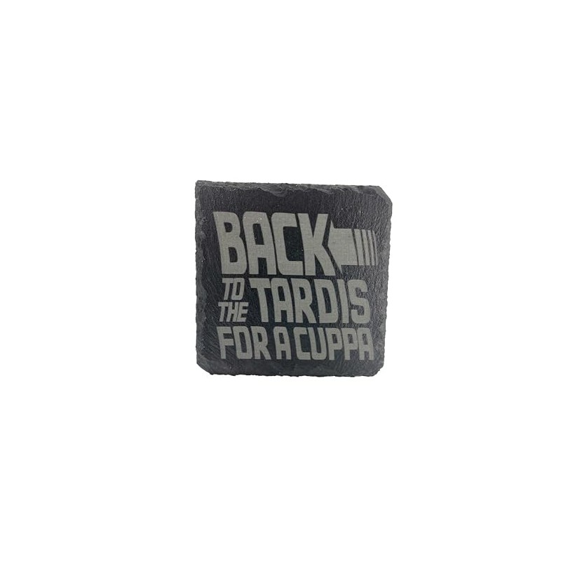 Back to the Tardis fo a Cuppa Coaster Gift Idea