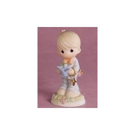 Precious Moments This Day Has Been Made in Heaven First Communion Boy Figurine (679852)
