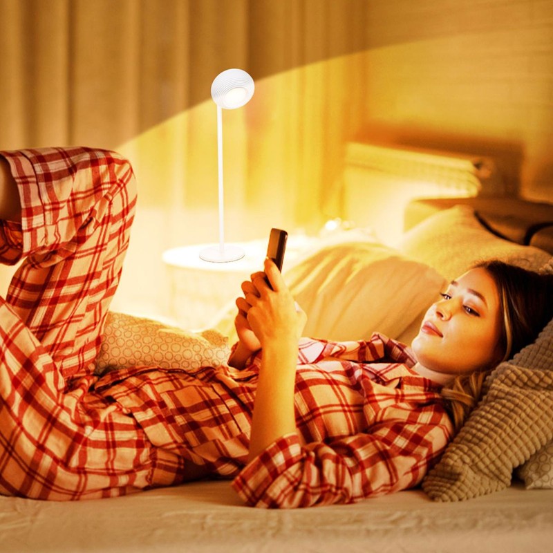 LED Cordless Desk Lamp Metal 360 Degree Rotatable Magnetic Wall