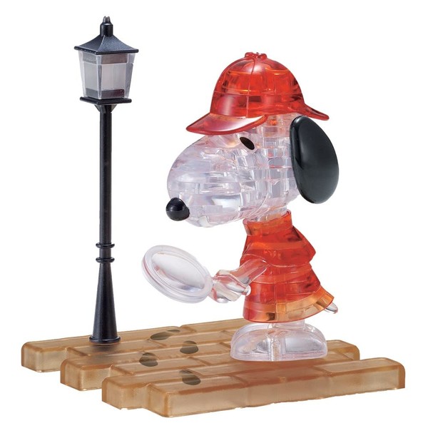 BePuzzled | Peanuts Snoopy Detective Original 3D Crystal Puzzle, Ages 12 and Up