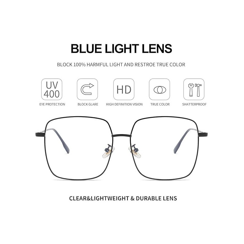 Dollger Blue Light Filter Glasses for Women Men Blue Light