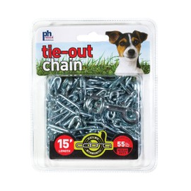 Prevue Pet Products 2114 Medium-Duty 15' Tie-Out Chain, Stainless Steel