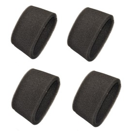 HQRP 4-Pack Small Foam Filter Sleeve Compatible with Shop-Vac Hangup, Hangup Pro, Bulldog Auto/Garage Series Vacs Wet/Dry Vacuums