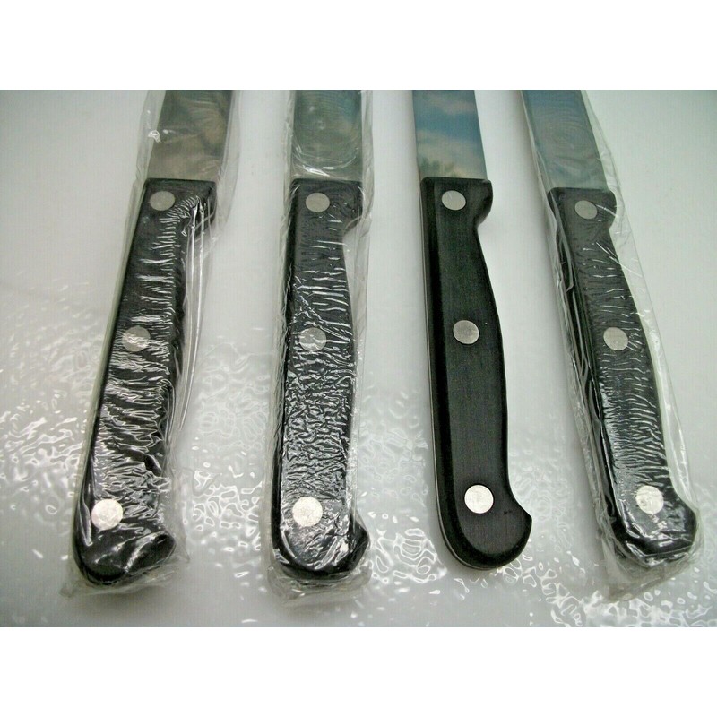Ronco 4 Ronco SHOWTIME Full Tang Stainless Steel & Wood