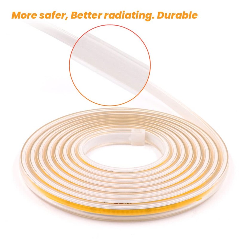 Xunata 230 V COB LED Strip with Switch, 360 LEDs/m