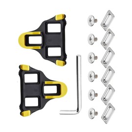 SPD Cleats, Bicycle Shoes Cleats for Shimano Pedals, Comes with 6 Screws + 1 Key + 6 Iron Pieces, Folding Pedals Pedal Plates Bicycle Accessories Set Bike with Shimano SPD-SL Pedals / SM-SH10 SH11