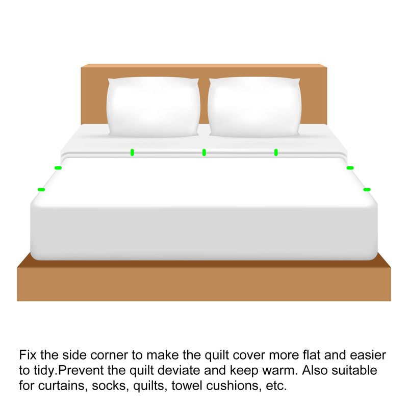 PATIKIL Duvet Cover Clips, 6 Pieces, No Pins, Plastic Duvet