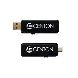 Centon Datastick OTG USB 3.0 [USB A + USB C] 128GB (Black)