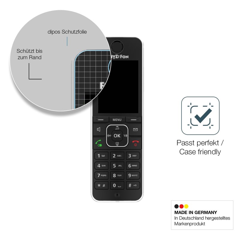 dipos I 2x Screen Protector 9H Matte Compatible with AVM