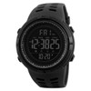 SKMEI Mens Large Display Digital Watch Resin Strap Stopwatch Alarm