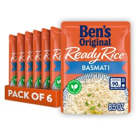 BEN'S ORIGINAL Ready Rice Basmati Rice, Easy Side Dish, 8.5 oz Pouch (Pack of 6)