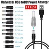 BIGTEDDY 8Tips USB to 5.5 mm/2.1 mm 5 Volt DC