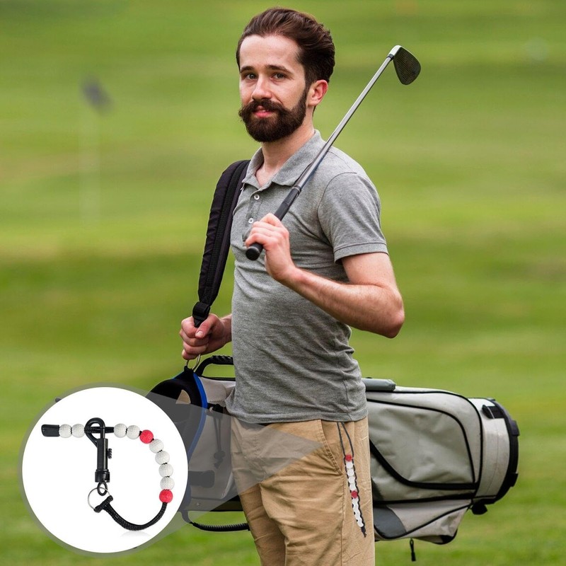 QFEHTHSK 2 Pieces Golf Strike Counter, Manual Scorer, Bead String