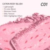 CATKIN Powder Blush for Cheek Blusher Natural Shimmering Blush &
