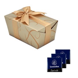 Leonidas Belgian Chocolates: 1 lb Dark Napolitain Nibs Chocolate Squares