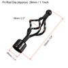 sourcing map Curtain Rod Finials Iron Cap End for 28mm