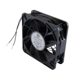 NavePoint AC/EC Fan Unit 100–240V with Wire Leads, Single Top-Mount Cooling Fan, Quiet 42.3 dB-A, Energy-Efficient Motor for Server Racks & IT Equipment