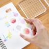 TopHomer Clear Acrylic Stamp Block Set, 10 Pieces with Grid