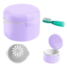 TIAOCITY Prothese Box ahnprothesen Box für Die Aufbewahrung und Zum Eintauchen Zahnersatz Reinigungsbäder