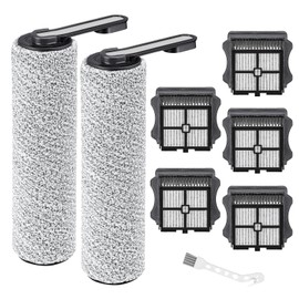 Brush Rollers and Filters Replacement Compatible with S5 / S5 Pro /S5 Pro 2 / S5 Blue Cordless Wet Dry Vacuum Cleaner,Accessories Kit inclue 5 HEPA Filters & 2 Brush Rollers