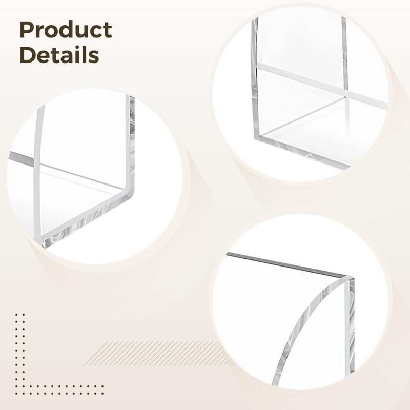 Toyosport 2PCS Acrylic Card Stand, Transparent Storage Box, Display Organizer