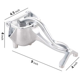 Manual Fruit Press Juicer, Heavy Duty Single Press Lemon Squeezer Premium Quality Metal Aluminum Alloy Hand Juicer Fruit Squeezer for Lemon, Orange, Grape1 Pack