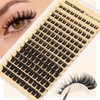 Wispy Lash Clusters D Curl Cluster Eyelash Extensions 150pcs Thick