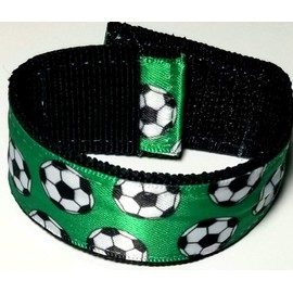 Sleeve Scrunchies Soccer Neon Green