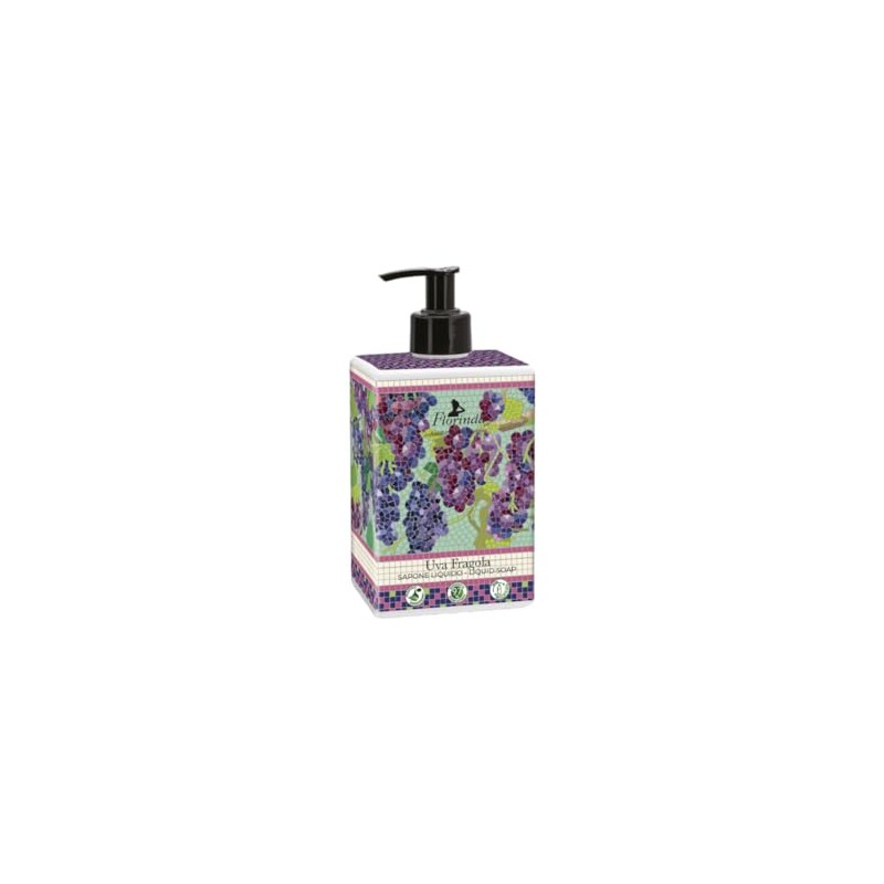 Florinda Mosaic Liquid Soap, Grape, 16.9 fl oz (500 ml)