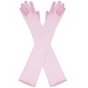 Wobe Long Opera Party 20s Satin Gloves Stretchy Adult Size