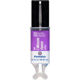 Permatex 84160 PermaPoxy 1 Minute General Purpose Epoxy, 0.84 oz. , grey